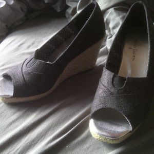 Black Wedge Shoe
